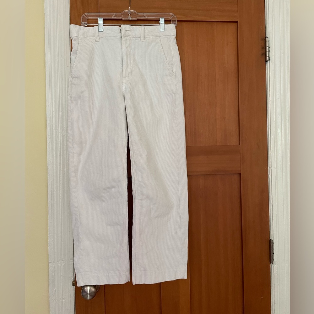 Everlane White Corduroy Pants - size 6